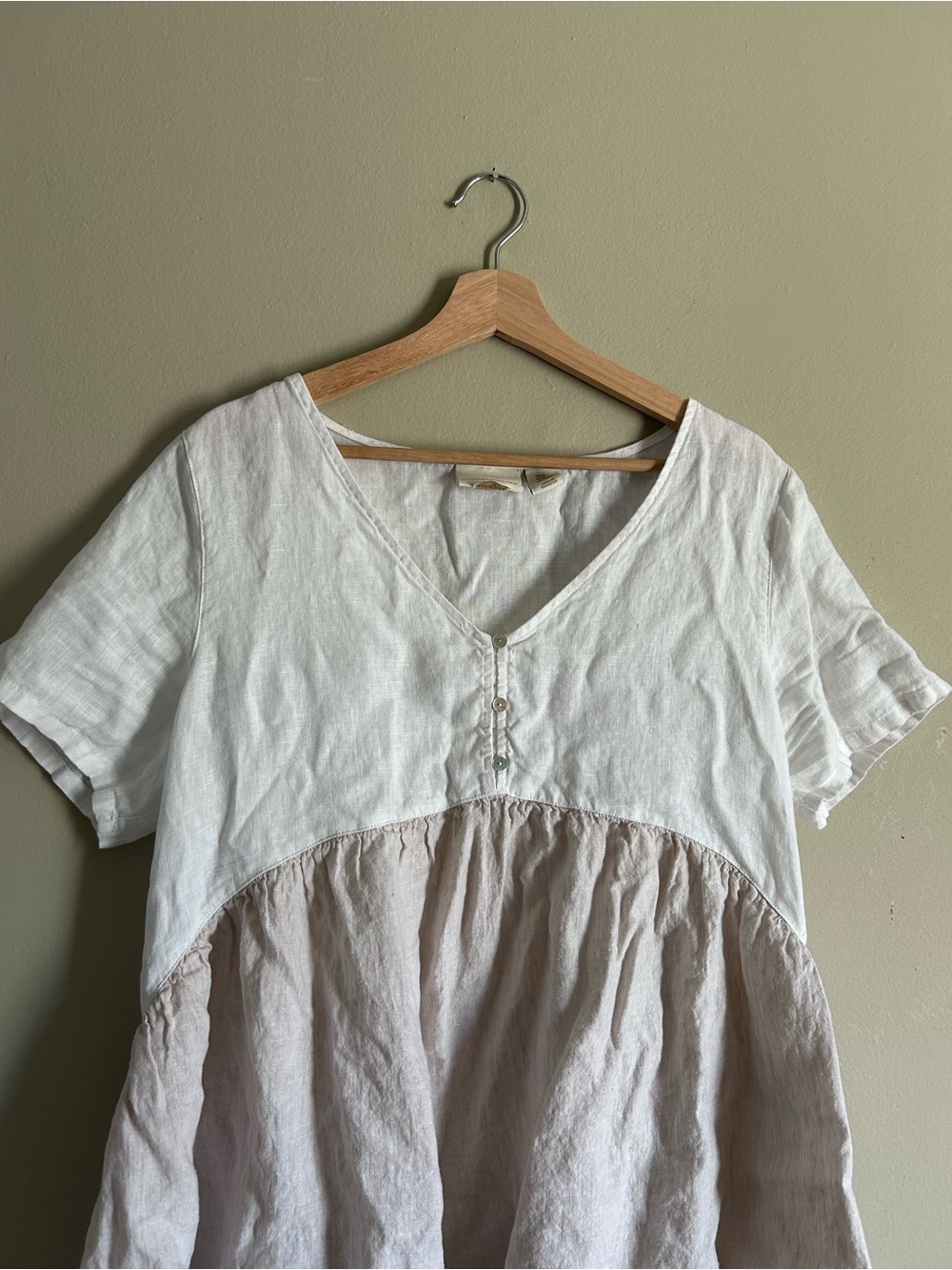 Linen Mini Dress - Picture 3 of 4
